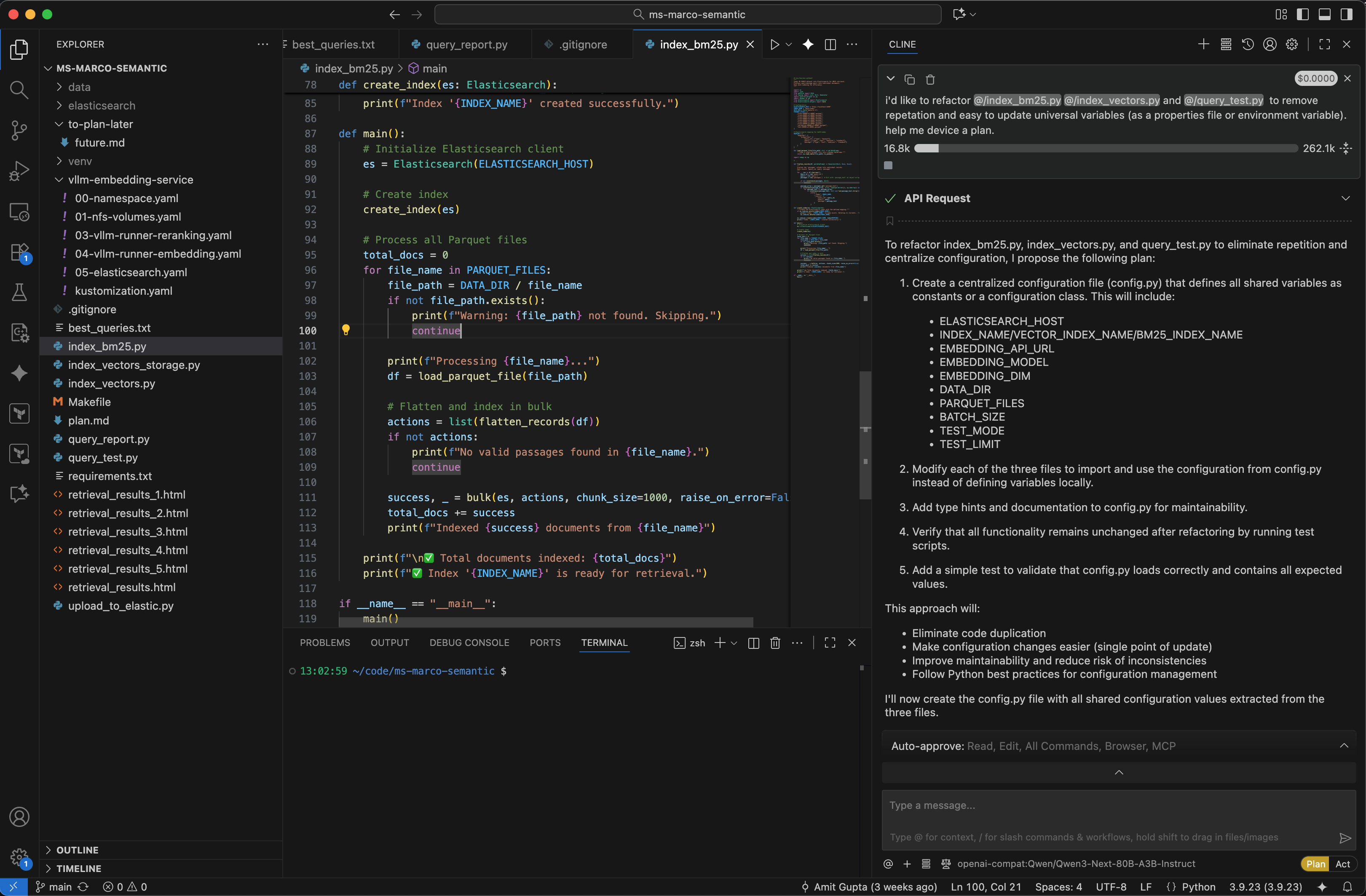 Code assistance within a developer IDE